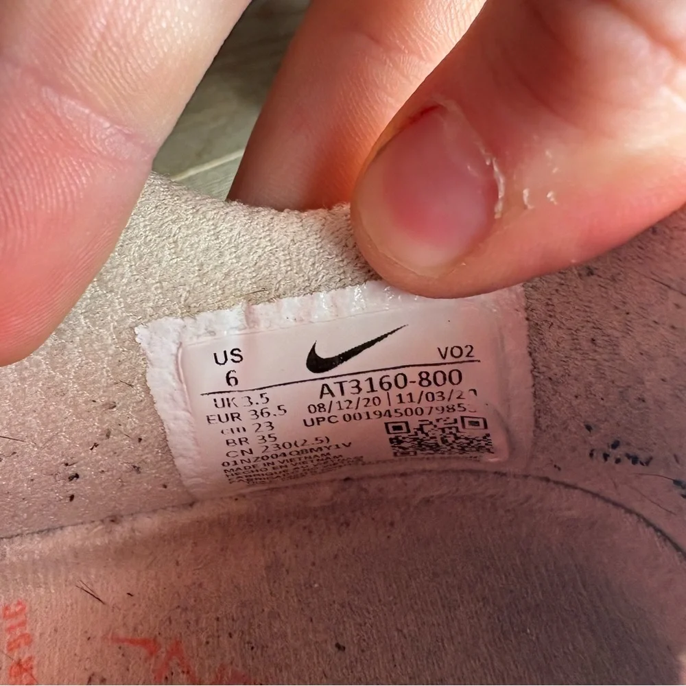 nike metcon 6 womens size 6 shoes orsnge athletic lifting training sneakers